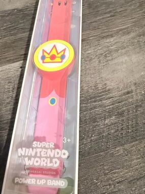 Nintendo Pink Power Up Band with Crown Emblem princess peach